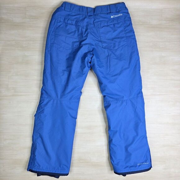 Columbia Snow Pants Blue Omni Heat Tech Insulated Thermal Ski Pants Size Large - Picture 2 of 12